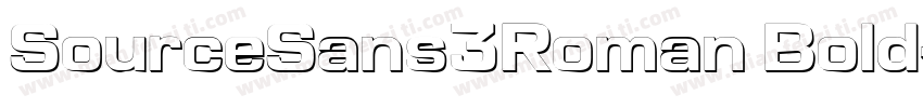 SourceSans3Roman Bold字体转换